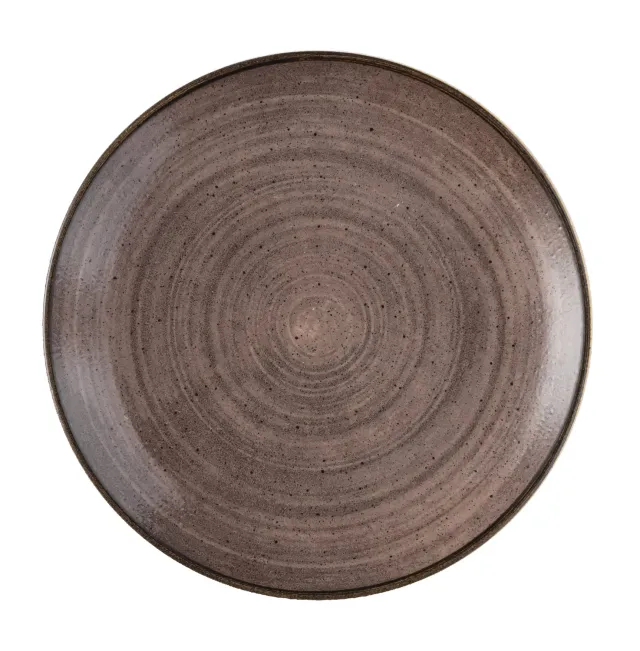 Churchill Stonecast Raw Piatto 26 cm Black Brown 6 pezzi