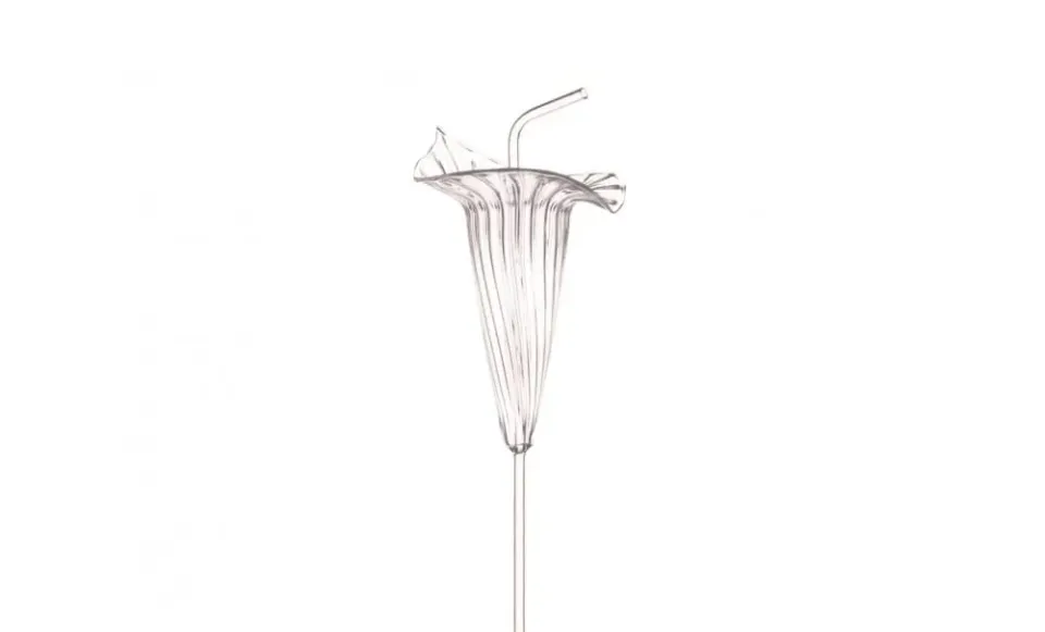 Showbar Hibiscus cannuccia vetro 30cm riutilizzabile