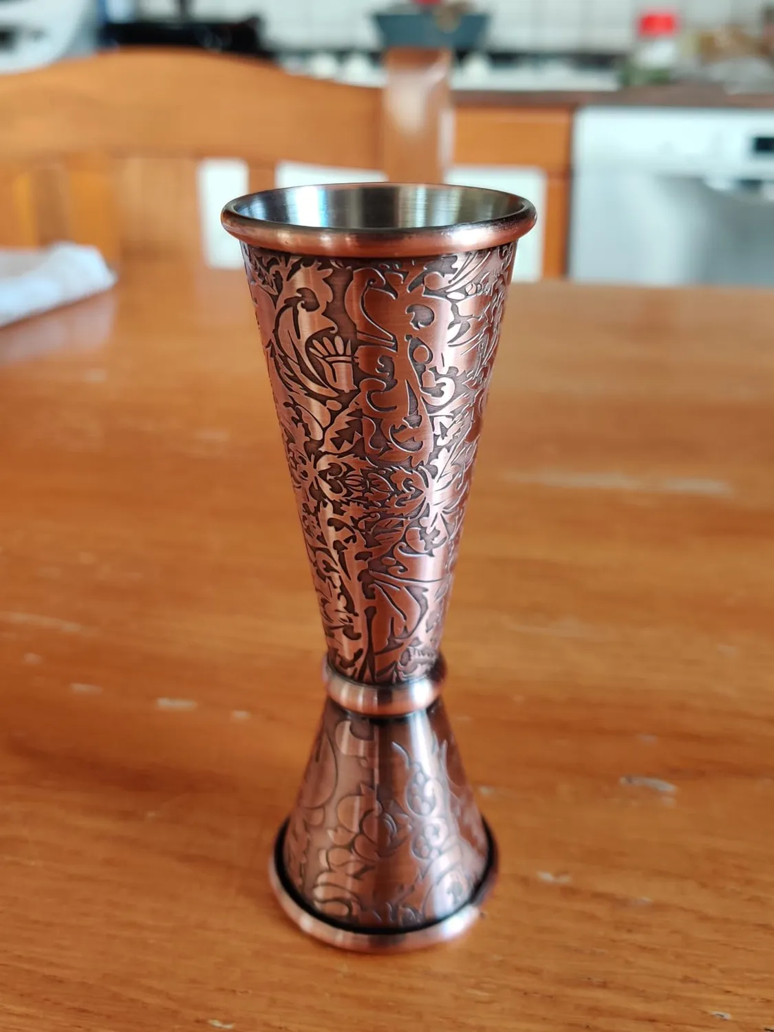 Sky Fish Jigger Cocktail Giapponese 1/2 oz Rame Antico 3D Inox