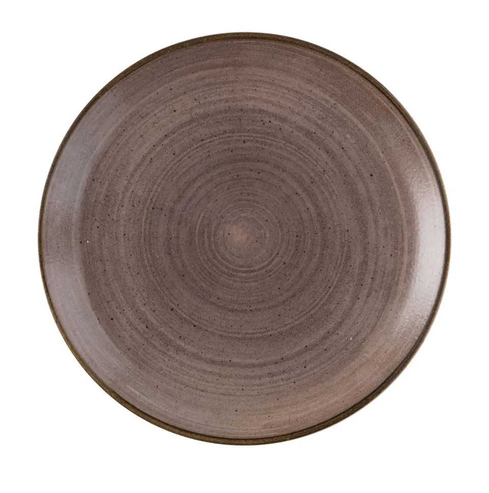 Showbar Stonecast Raw Brown piatto 28,8 cm 6 pezzi marroni