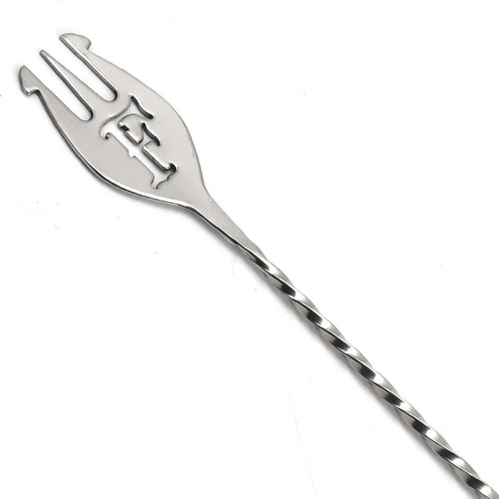 Cocktail Ceremony Fork bar spoon forchetta 30 cm nero