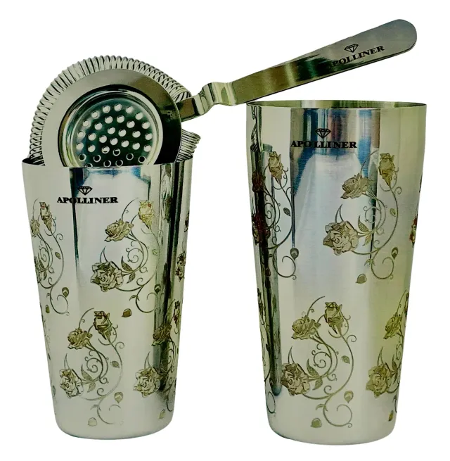 Apolliner Boston 8.0 Shaker Cocktail Acciaio 750ml