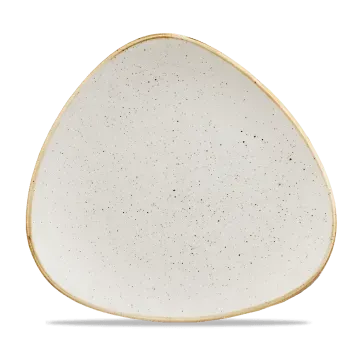 Showbar Stonecast 119124 piatto triangolare 26,5 cm 6 pezzi bianco