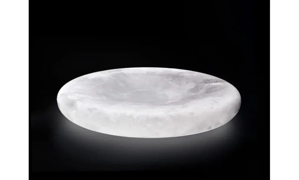 Showbar Ice Age piatto L nero 20-21cm vetro effetto ghiaccio