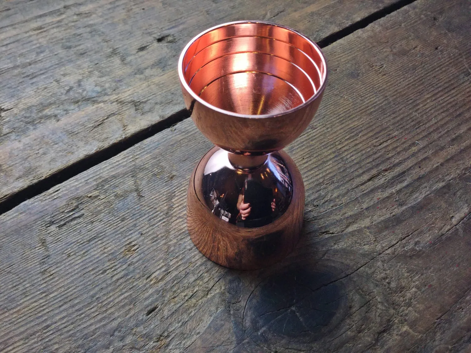 Lorraine Copper Bell jigger rame 2 dosi acciaio