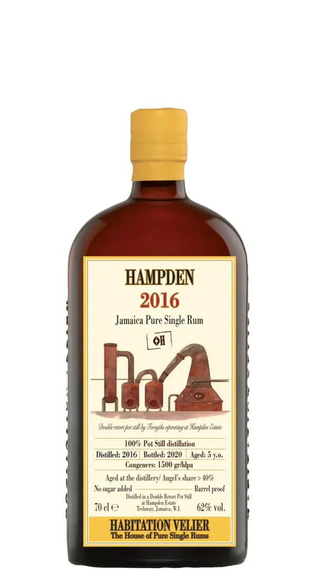 Habitation Velier Hampden 2016 H Pure Single Rum Giamaica