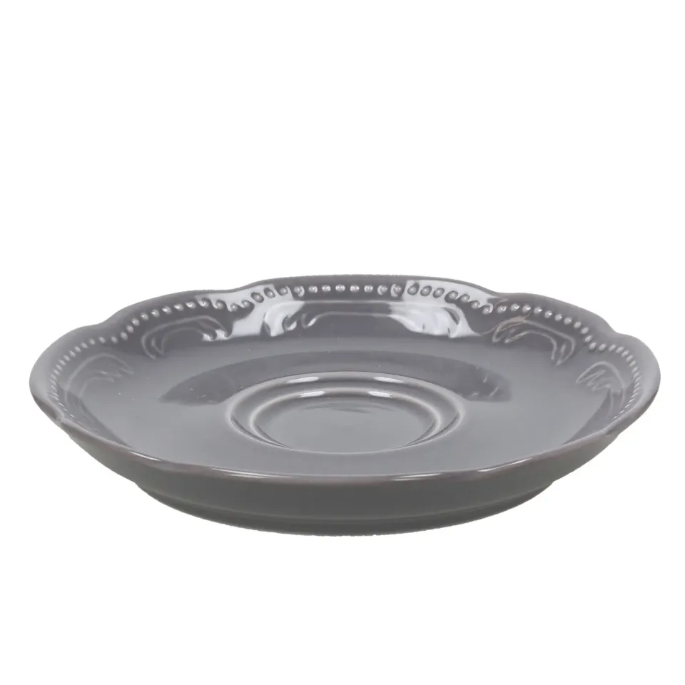 Tognana Vecchio Vienna Charme piattino tè 16 cm grigio 6 pezzi