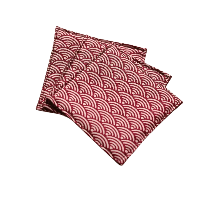 Cocktail Ceremony Coaster Red sottobicchiere stoffa 9x9