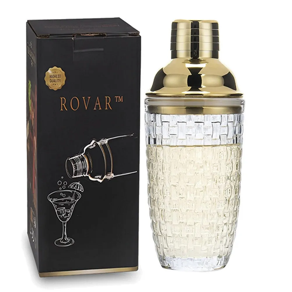 Cocktail Ceremony Ribbed shaker cobbler 400ml vetro