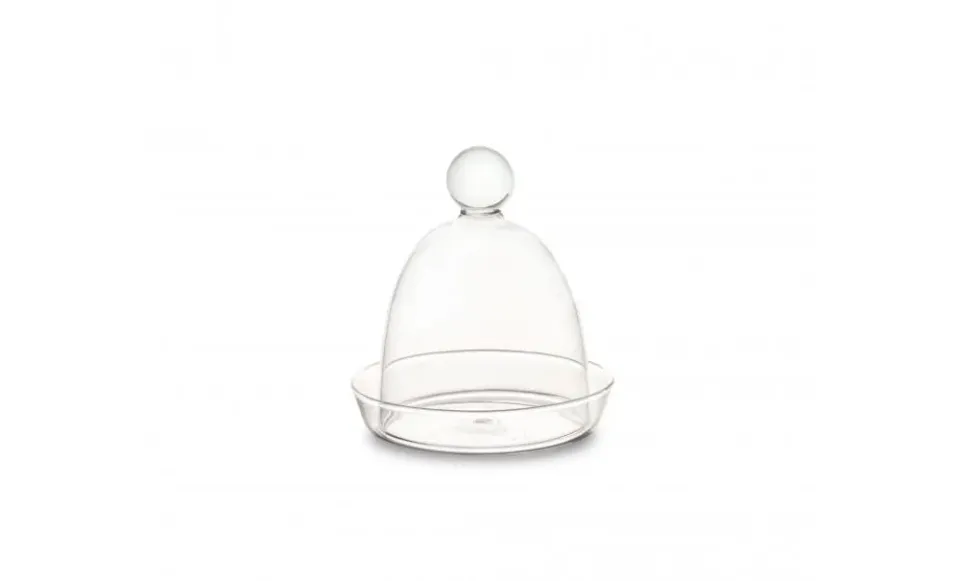 Showbar Mini Campana con piatto vetro 7cm fumo