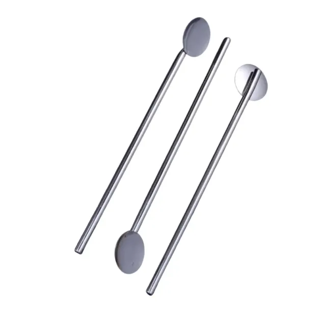 Cocktail Ceremony Cucchiaino Cannuccia Tondo Metallo 10 Pz