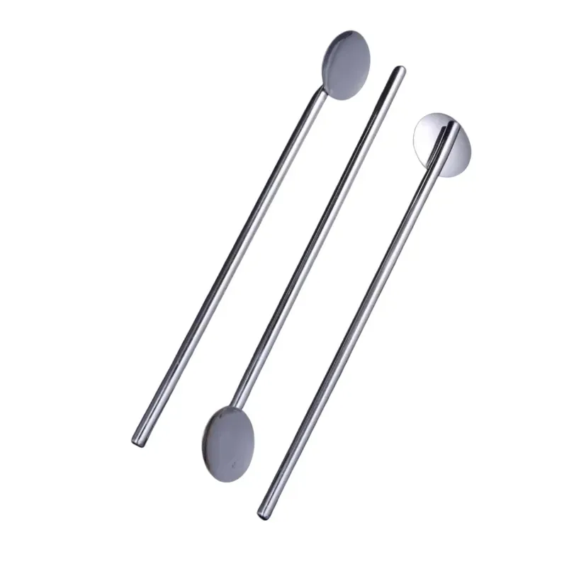 Cocktail Ceremony Cucchiaino Cannuccia Tondo Metallo 10 Pz