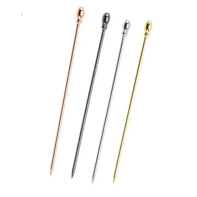 Cocktail Ceremony Skittle spiedini cocktail acciaio oro 10 pezzi