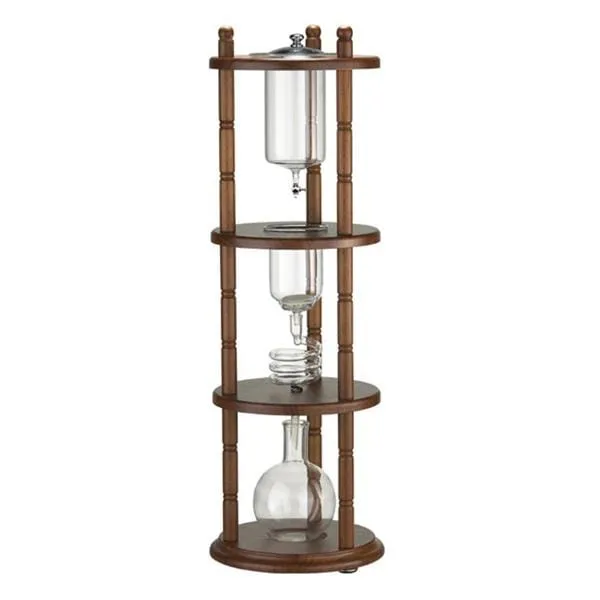 Ti Amo Coffee Tools torre cold brew vetro legno 5-8 tazze