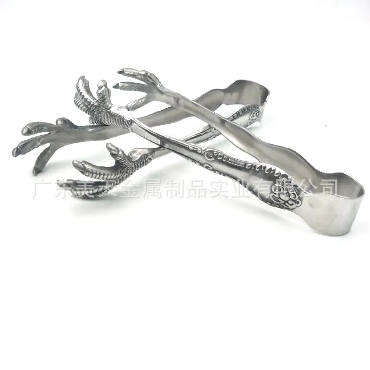 Cocktail Ceremony Eagle Claw pinza ghiaccio argento artiglio