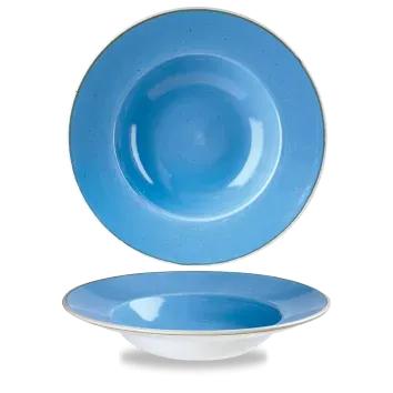Churchill Stonecast piatto piano 28 cm 6 pezzi blu puntinato