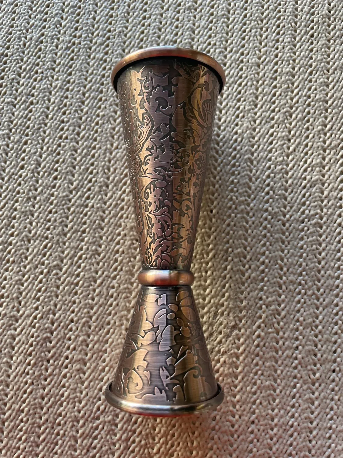 Sky Fish Jigger Cocktail Giapponese 1/2 oz Rame Antico 3D Inox