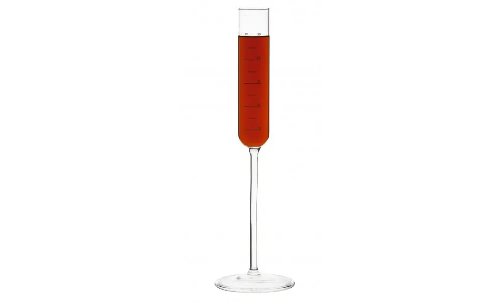 Showbar Test Tube Meter Cup Bicchiere Vetro 60 ml 2 Pezzi