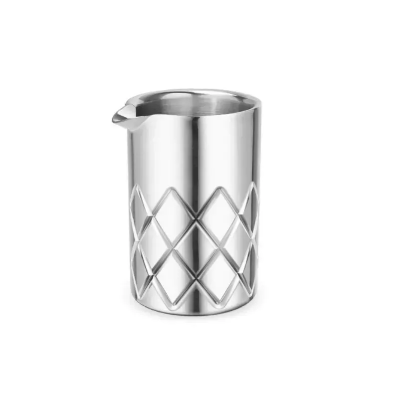 Cocktail Ceremony Mixing Glass 550 ml silver doppia parete