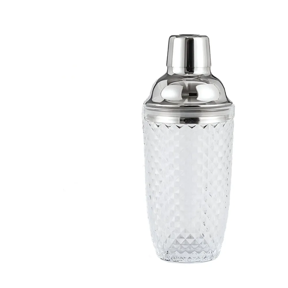 Cocktail Ceremony Ribbed shaker cobbler 400ml vetro