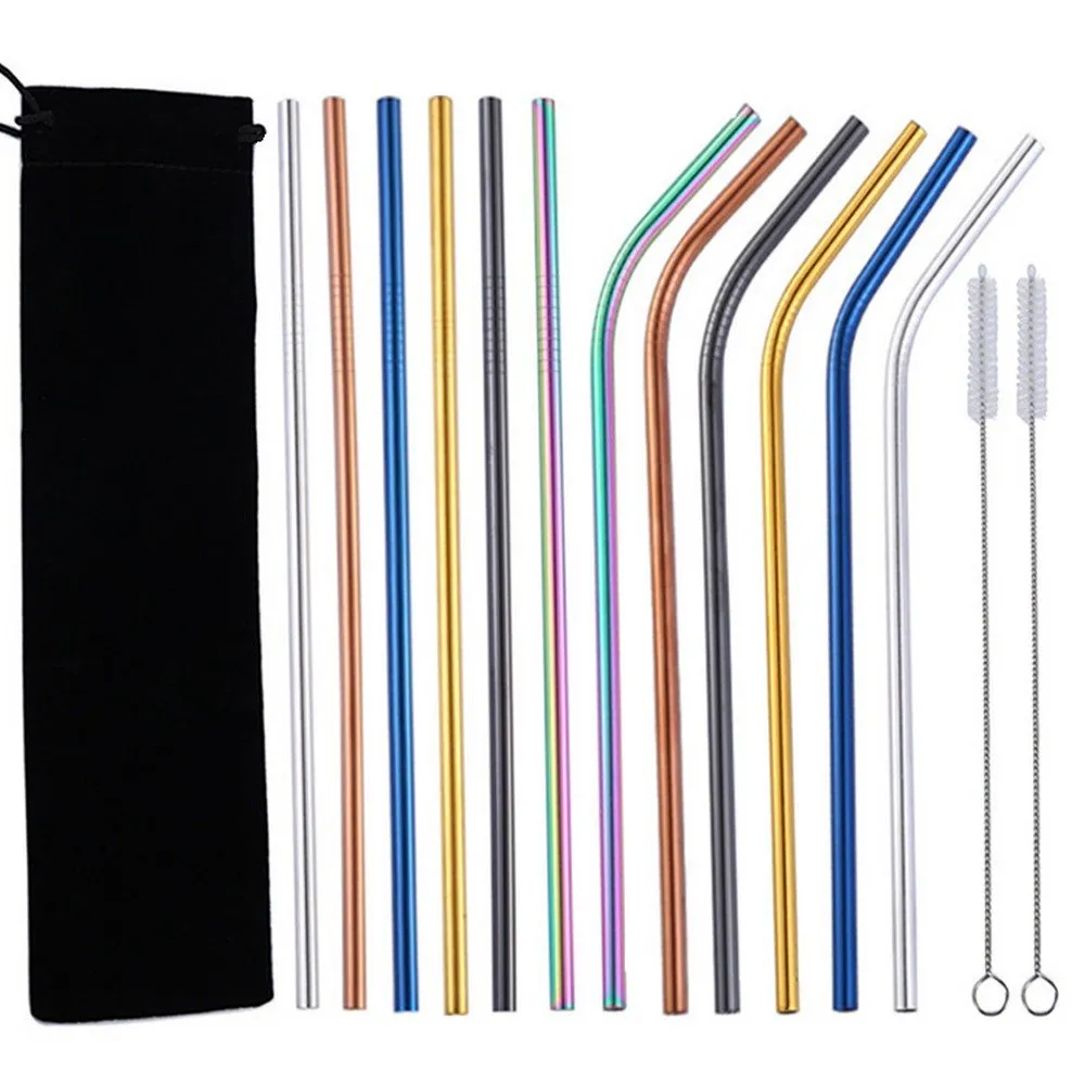 Cocktail Ceremony Cannucce Metallo 21cm 10pz Miste
