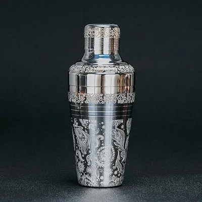 Cocktail Ceremony Vintage shaker cobbler argento acciaio inox