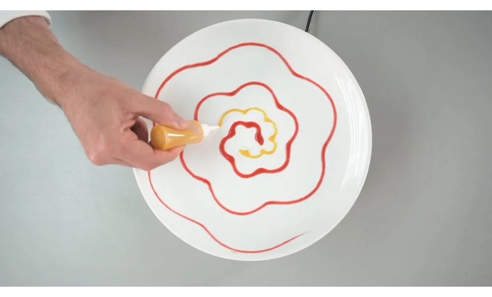DJ Food Decor LP piatto porcellana bianco 4 pezzi design