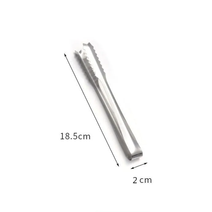 Cocktail Ceremony Bar Ice Tongs pinza ghiaccio acciaio 15 cm