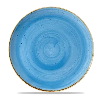 Churchill Stonecast Blu Puntinato Piatto Piano 28,8cm 6 Pezzi