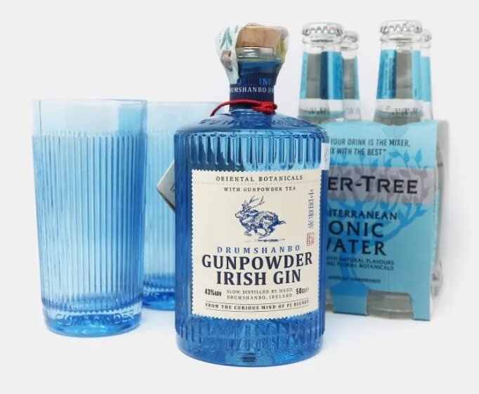 Drumbshanbo Gunpowder Gin Tonic gift pack gin 50 cl agrumi