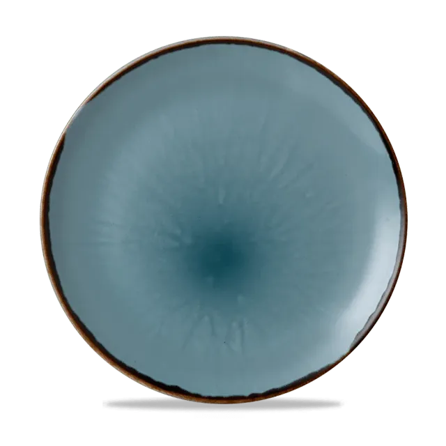 Showbar Harvest Blue piatto piano coupe porcellana 26 cm 6 pezzi