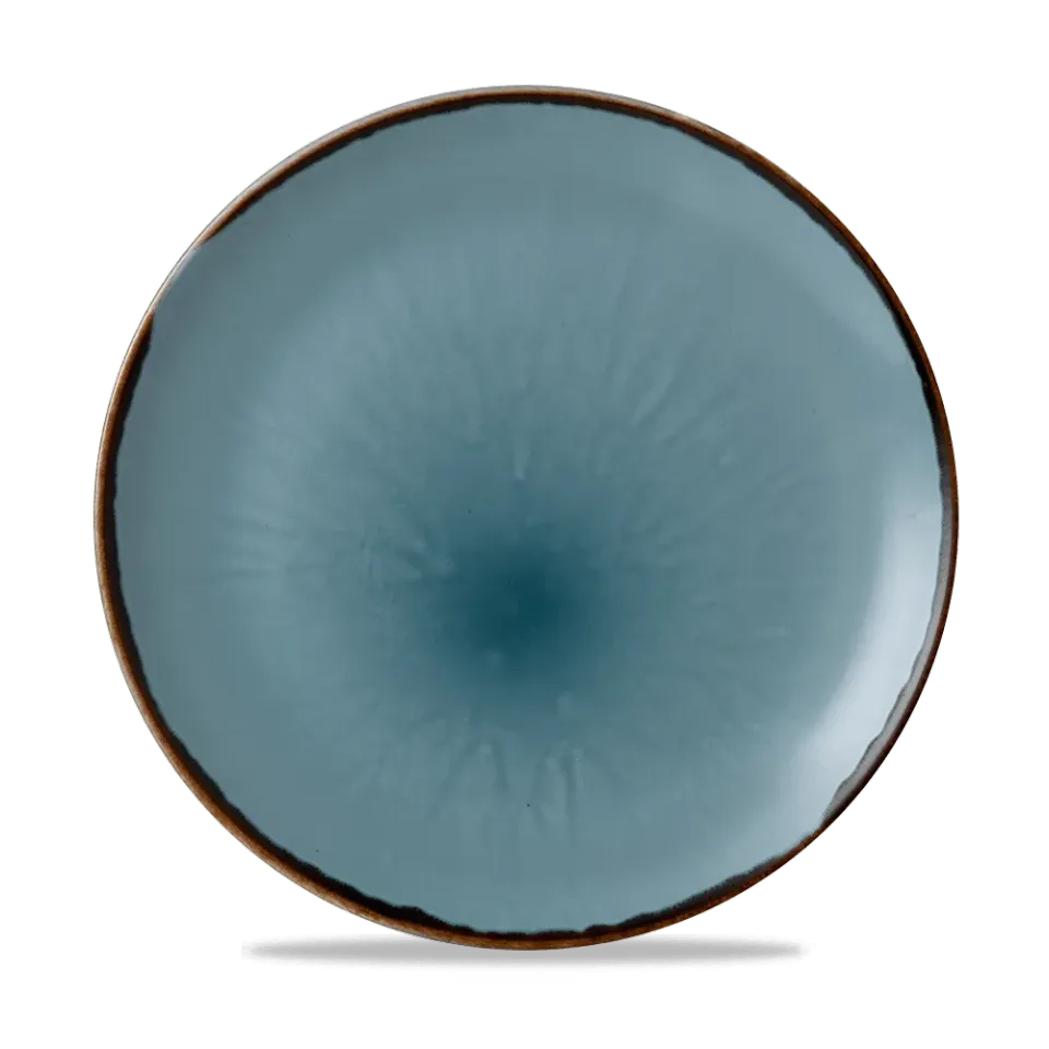 Showbar Harvest Blue piatto piano coupe porcellana 26 cm 6 pezzi