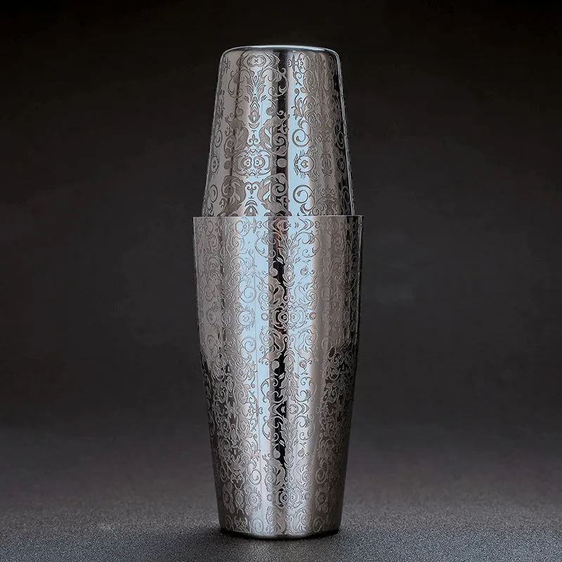 Cocktail Ceremony Leaves shaker boston silver foglie 850 ml