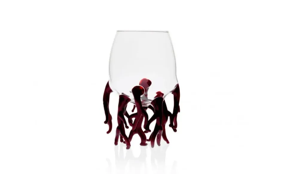 Showbar Coppa Polpo Red Coral Glass 250 ml corallo