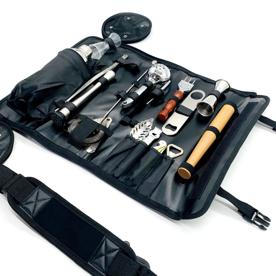 Showbar Deluxe Roll-up borsa barman vuota arrotolabile attrezzi