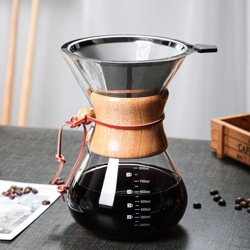 Cocktail Ceremony V60 dripper caffè vetro 600 ml con filtro