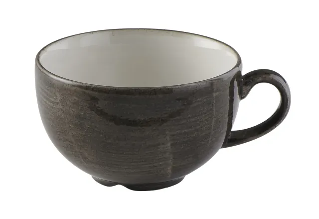 Showbar Stonecast Patina Iron Black tazza cappuccino 34cl 6pz