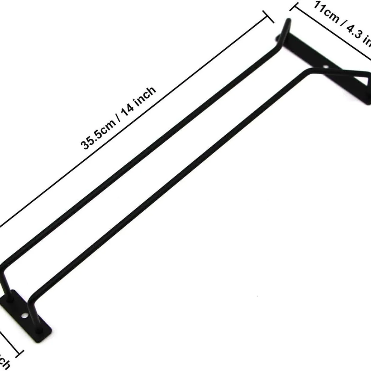 Cocktail Ceremony Portacalici Sottopensile Nero 35 cm 4 Calici
