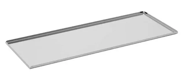 Tender vassoio bar pasticceria 50x20cm inox rettangolare