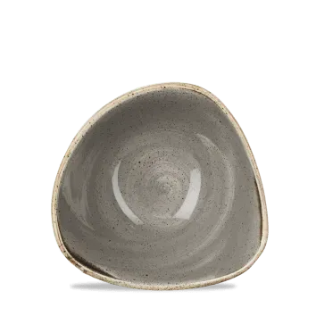 Churchill Stonecast Grigio Puntinato piatto fondo triangolare 15,3cm 6 pezzi