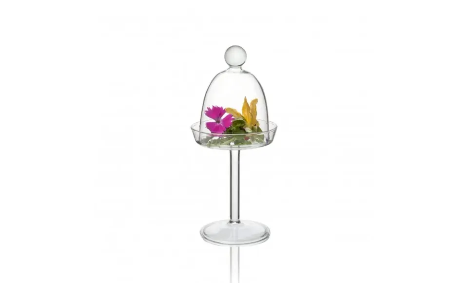Showbar Mini Campana affumicatura 8x17 cm con piatto