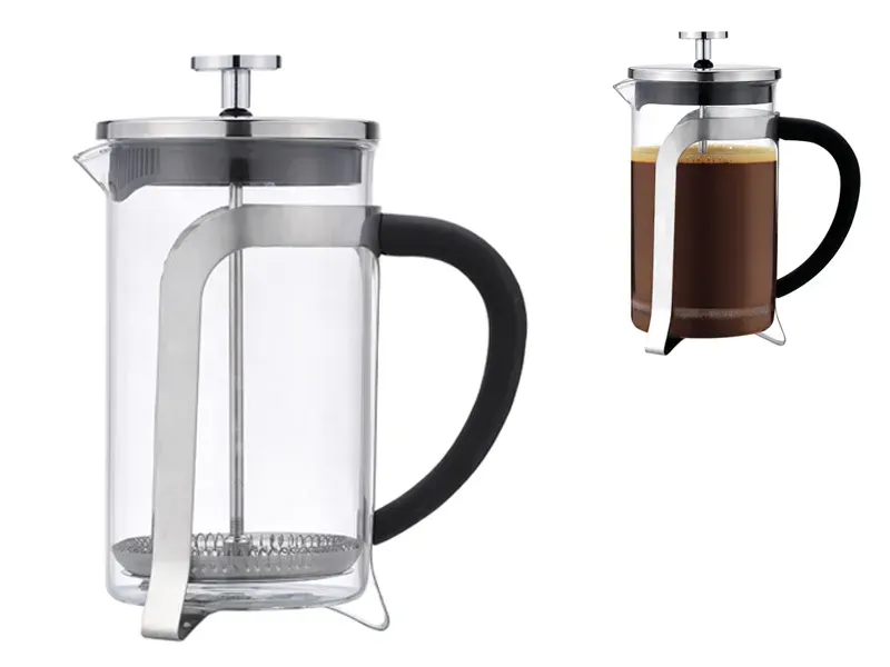Showbar French Press Caffettiera 60 cl Vetro Acciaio