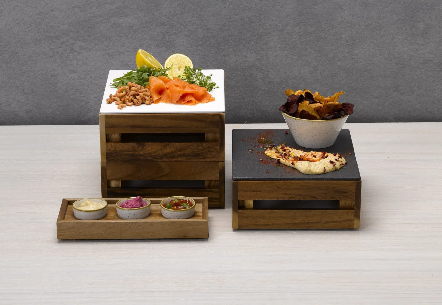 Buffet Wood Cassetta Condimenti 20x16x12 cm