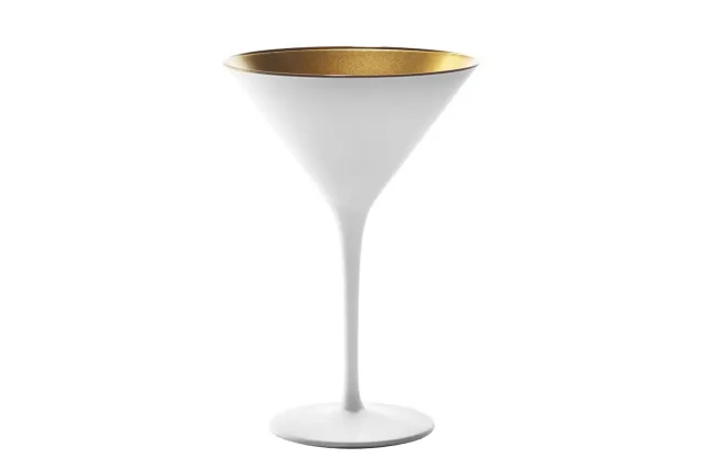 Stolzle Olympic White Gold coppetta cocktail 6 pz filetto oro