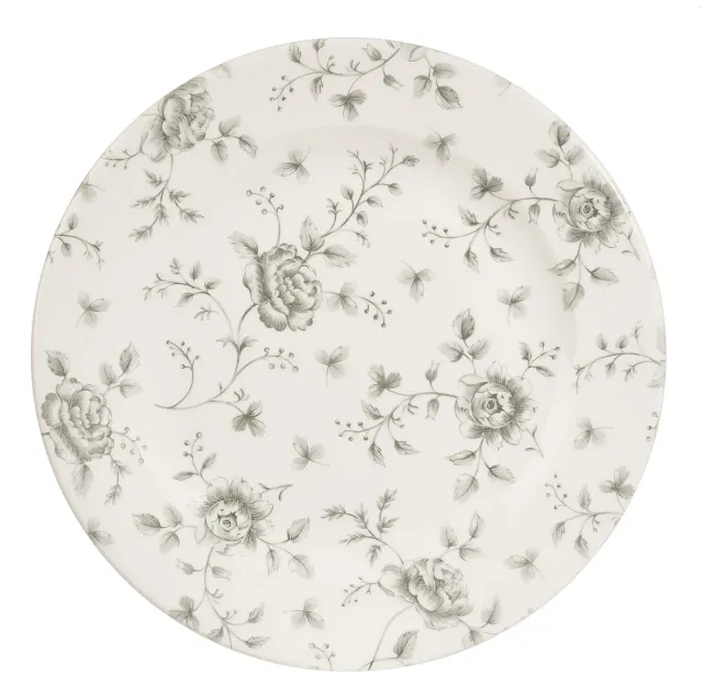Churchill Vintage Prints piatto 30,5 cm 6 pezzi grey rose
