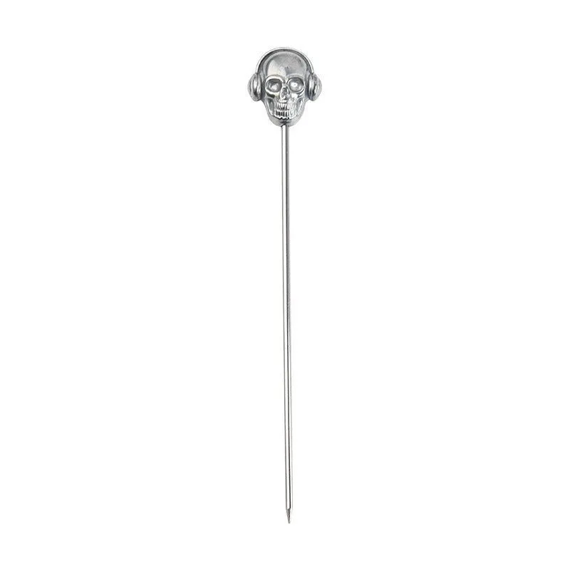 Cocktail Ceremony Skull picks acciaio set 10 pezzi 11 cm