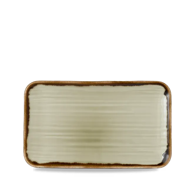 Showbar Harvest Linen piatto rettangolare porcellana 27x16 cm 6 pezzi