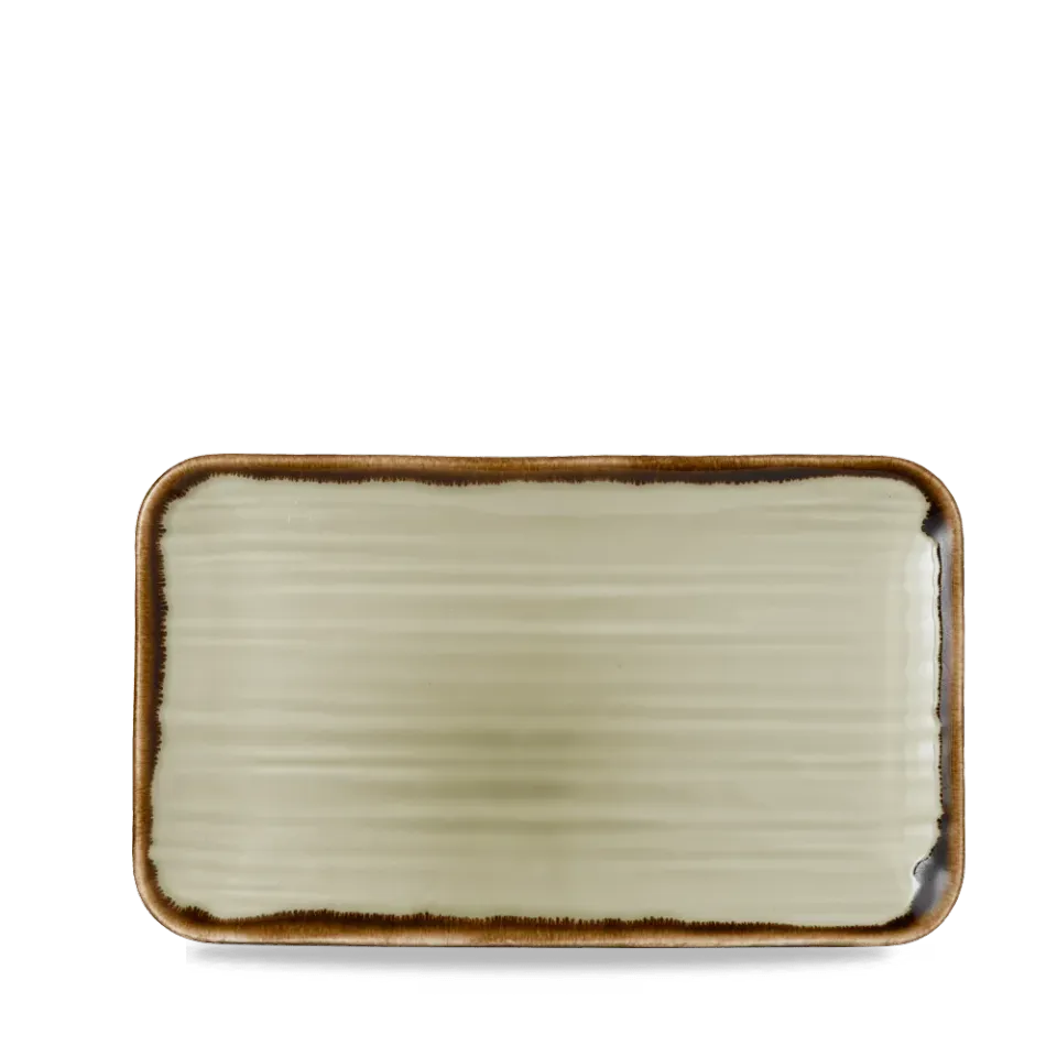 Showbar Harvest Linen piatto rettangolare porcellana 27x16 cm 6 pezzi