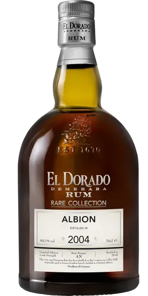 El Dorado Rare Albion 2004 rum bottiglia collezione