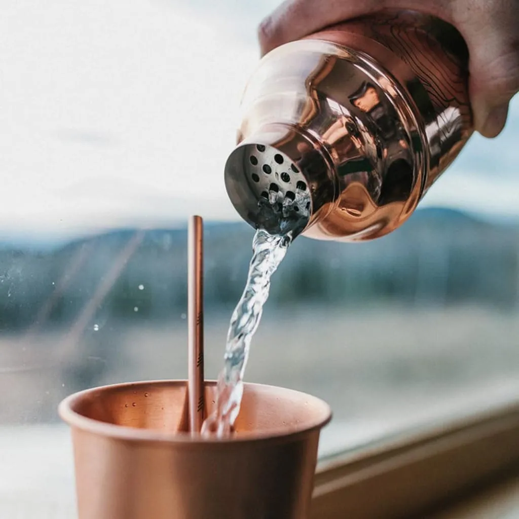 Showbar Lorraine Copper Cobbler shaker 500 ml rame acciaio